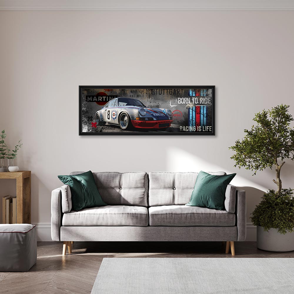 tableau_rubix_martini_art_2024_voiture_sport_decoration_nice cadre rubix Martini Art 2024