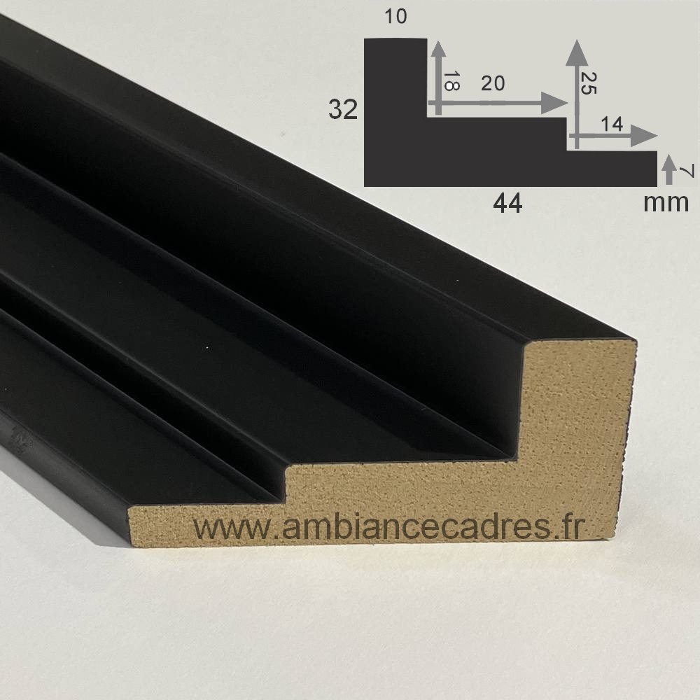 boite_americaine_noire_escalier_toile_decoration_cadre boite américaine noire escalier caisse