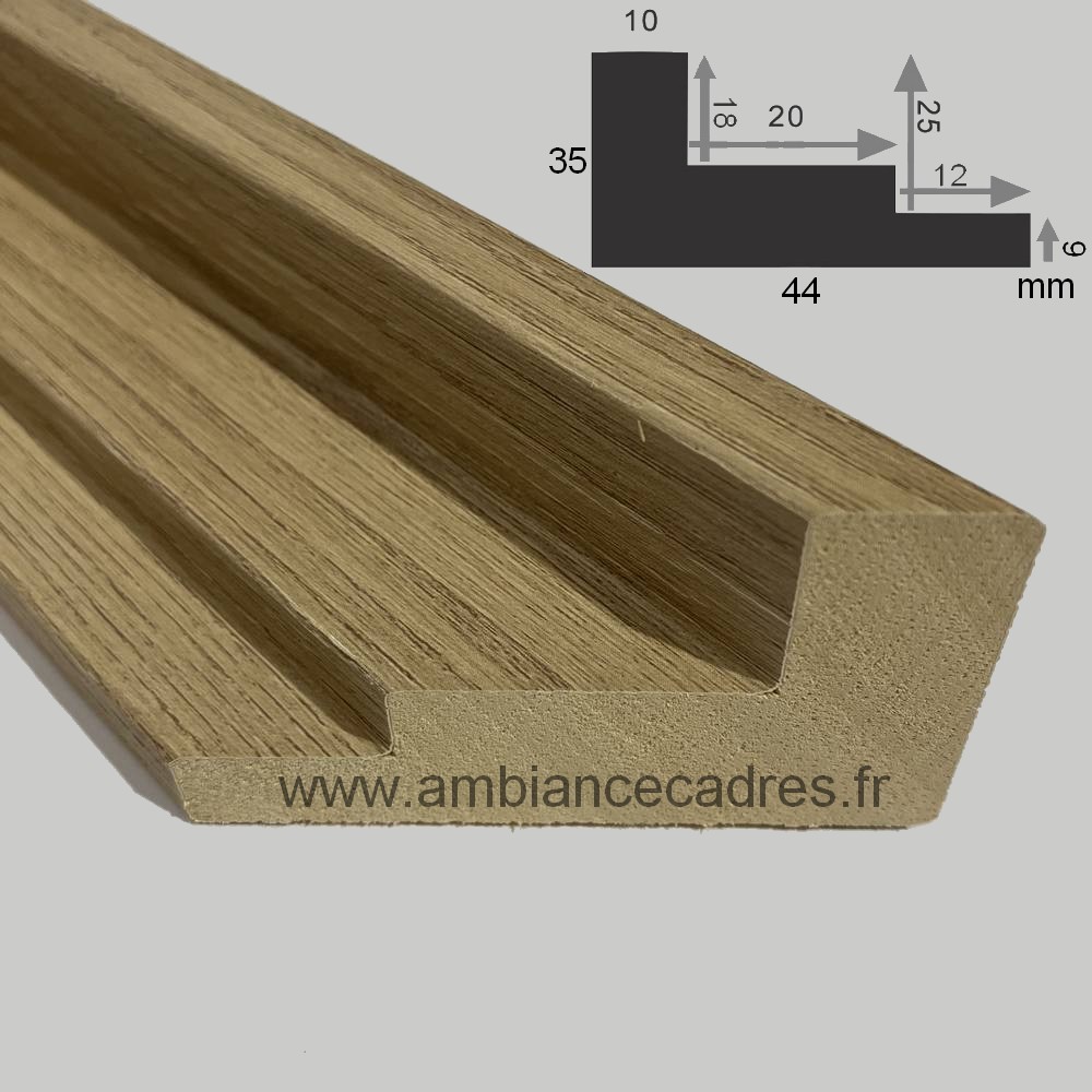 cadre americain bois chene