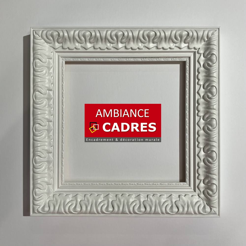 cadre baroque blanc pour tableaux