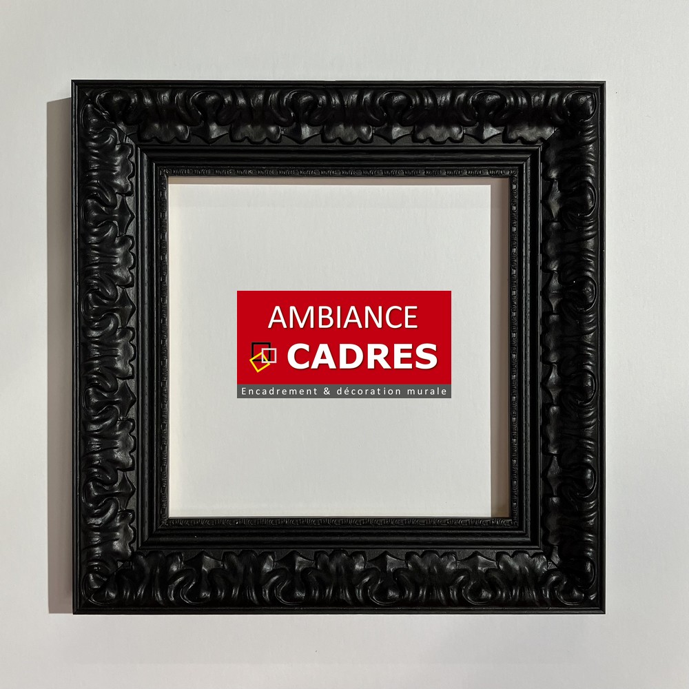 cadre baroque noir pour toile
