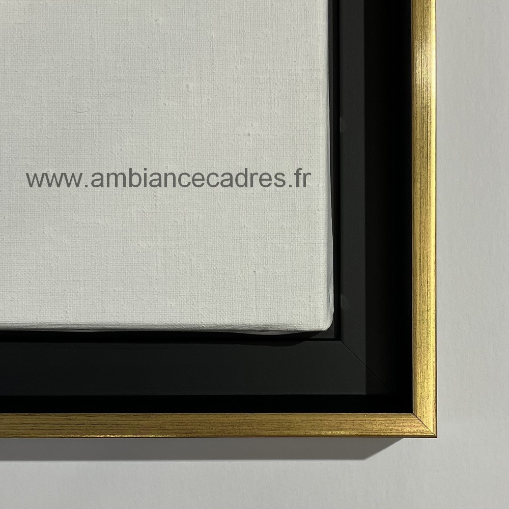 cadre_caisse_americaine_noir_or_pour_toile_decorative_douarnenez cadre caisse américaine noir or