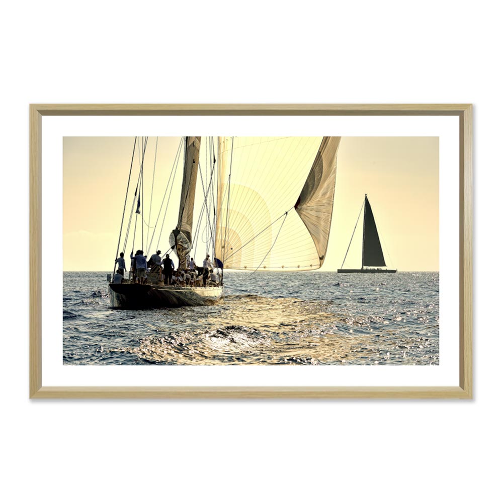 cadre_georges_felix_cohen_voiliers_soleil_bateau_mer_dinan Cadre Georges Félix Cohen Voiliers Soleil