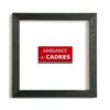 cadre noir plexi standard