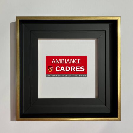 cadre américain dali noir or