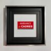 caisse américaine noir filet argent