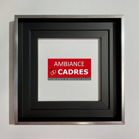 caisse américaine noir filet argent