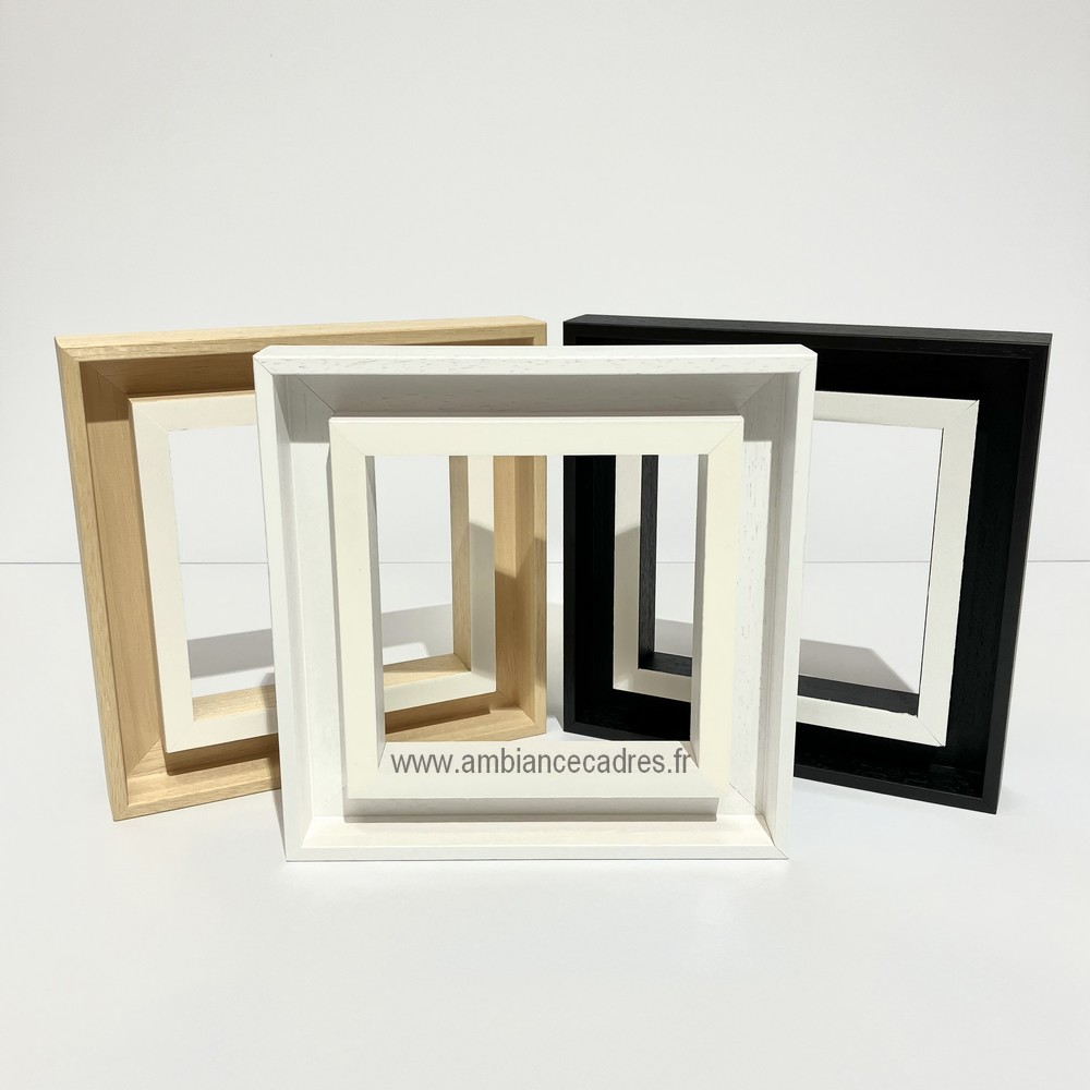 caisse_americaine_pour_dibond_noir_blanc_bois_brut_gap_sans_verre_plexi caisse américaine pour dibond noir blanc brut