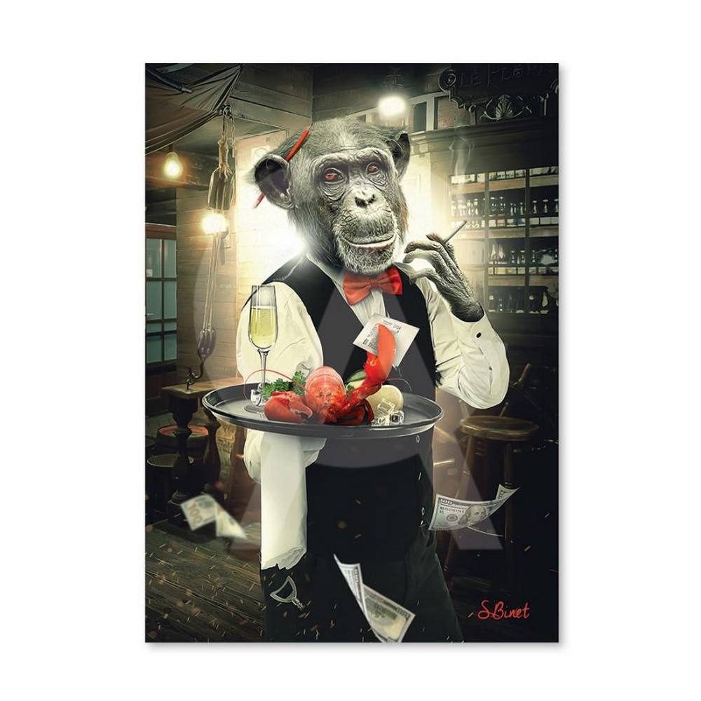 Dibond Singe Serveur Sylvain Binet