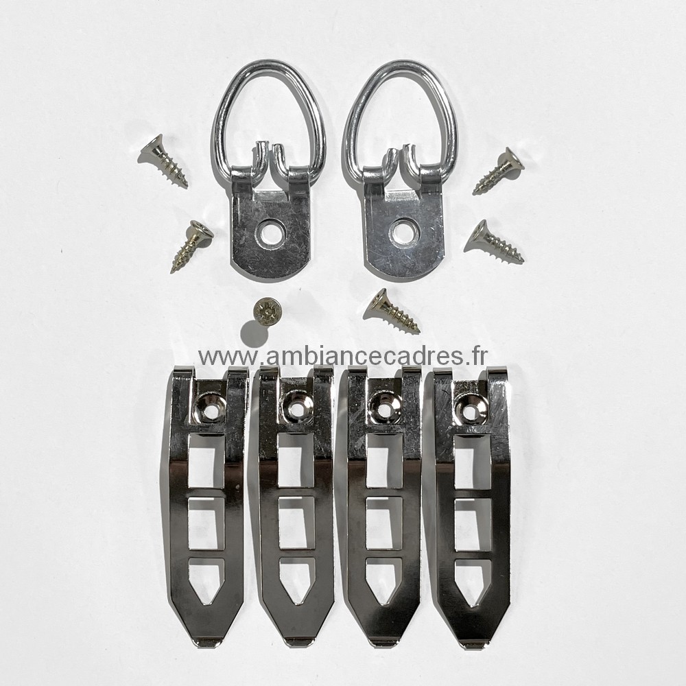 Kit 4 tournettes 2 Grosses Attaches Boucles et Vis pour caisse américaine