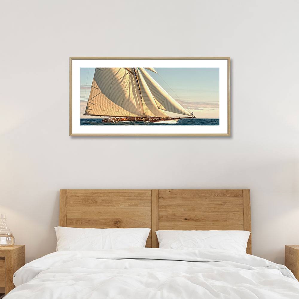 photo_cohen_a_toutes_voiles_image_encadree_voilier_marin_bateau_toulon photo cohen à toutes voiles