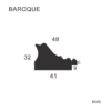 tableaux coupe cadre baroque or