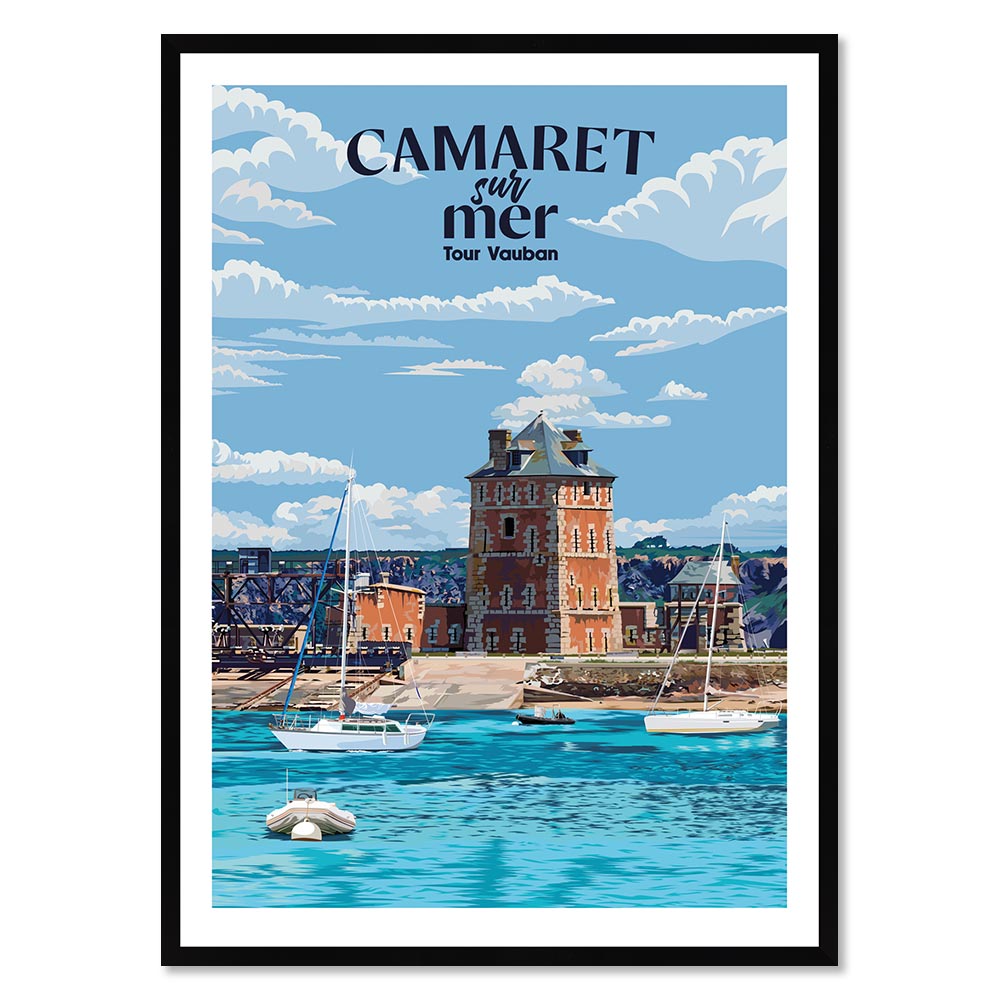 affiche encadree Camaret sur Mer