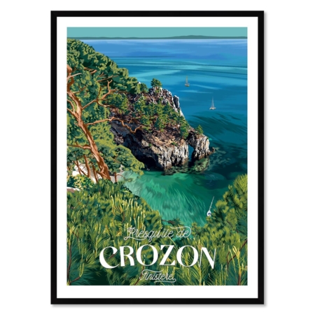 affiche encadree Crozon