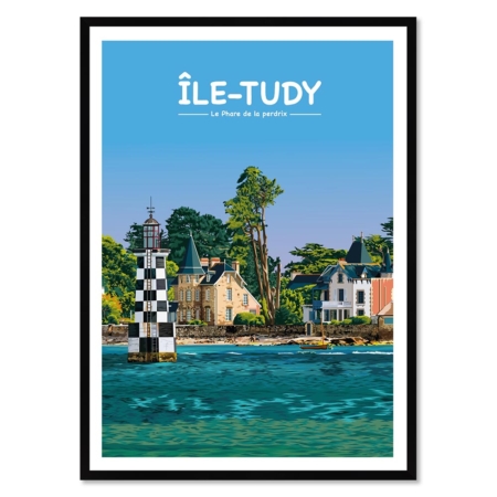 Affiche encadrée Ile Tudy