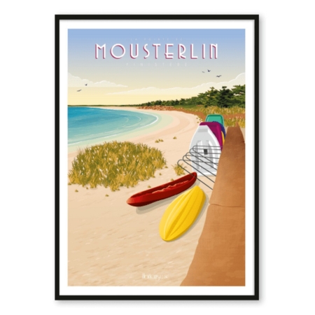 affiche Pointe de Mousterlin plage