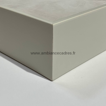 cadre blanc toile
