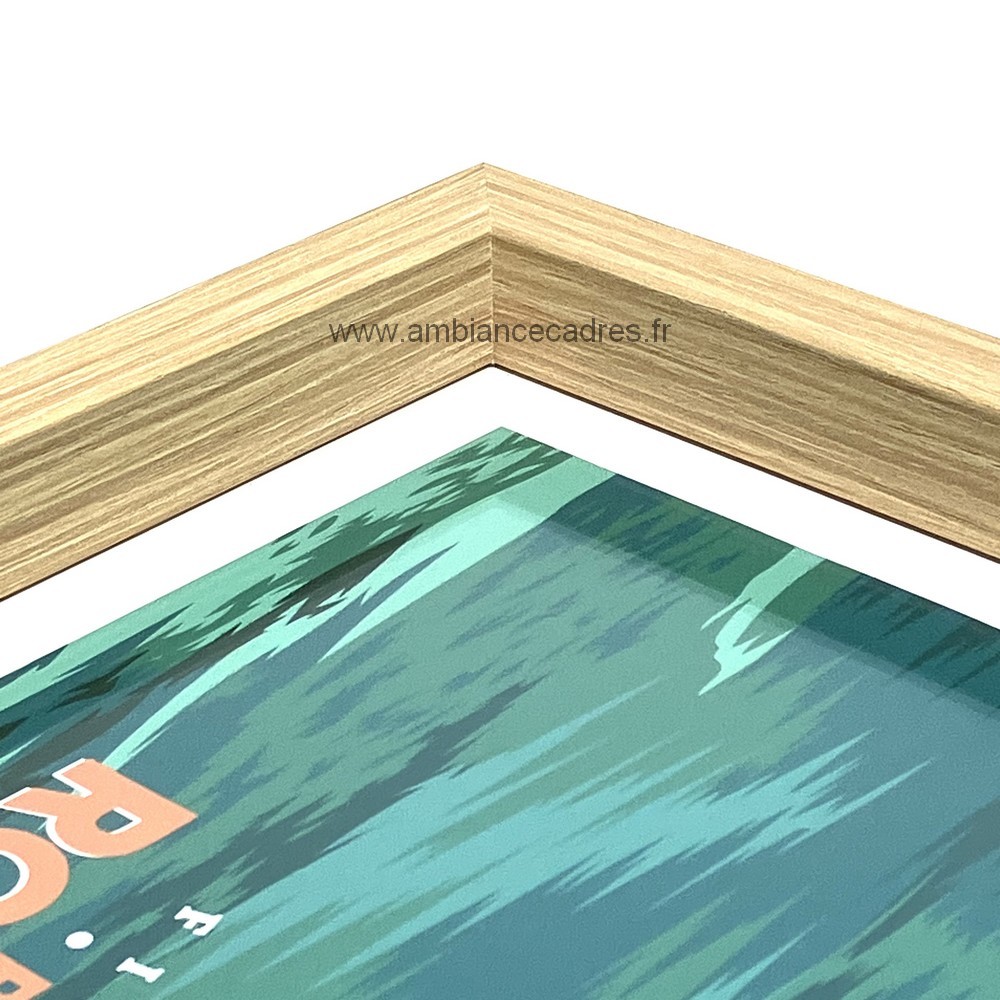 cadre_bois_couleur_chene_avec_verre cadre bois couleur chêne avec verre