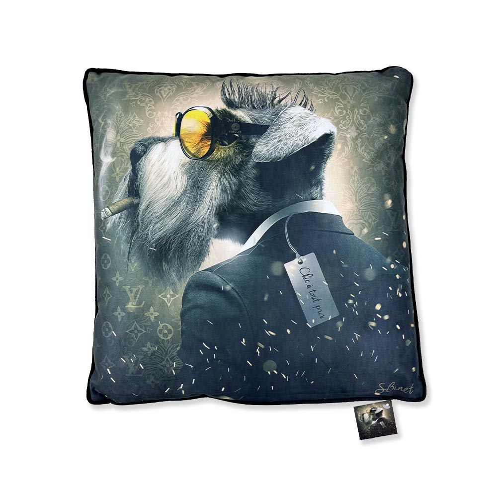 coussin_chic_a_tout_prix_sylvain_binet_chien_lunette_marque_47.077 Coussin Chic à Tout Prix