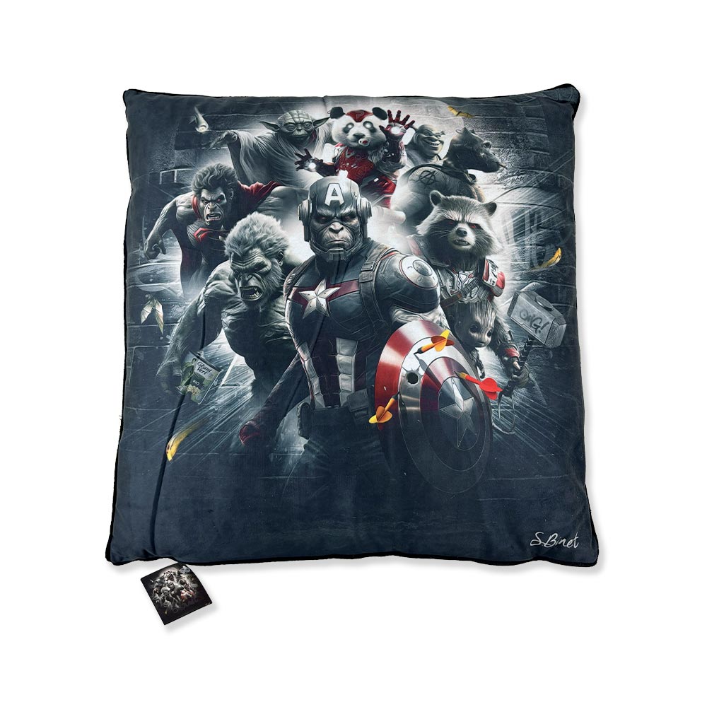 Coussin Super Héros de Sylvain Binet