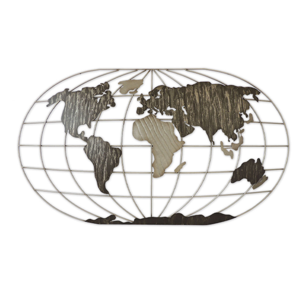 deco_mappemonde_metal_sculpture_murale_06.385 Déco Mappemonde Métal