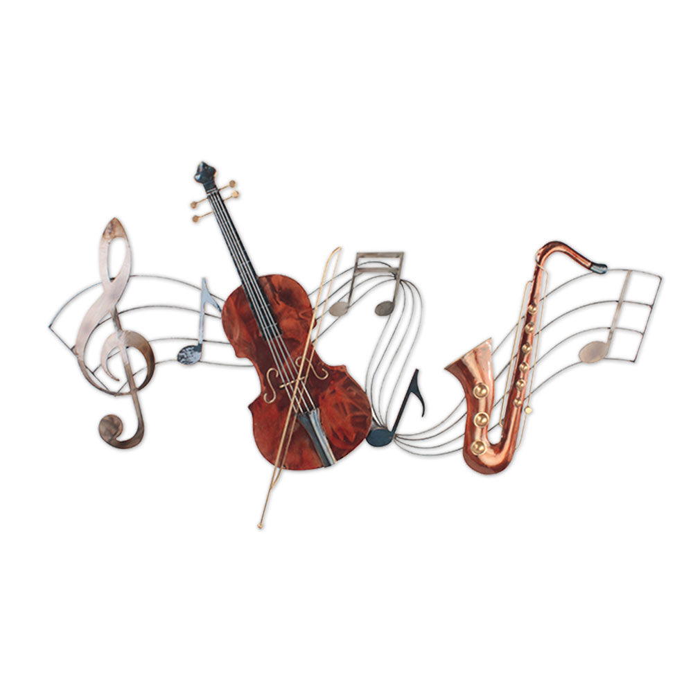 Déco Murale Instruments Musique Métal - Ambiance Cadres