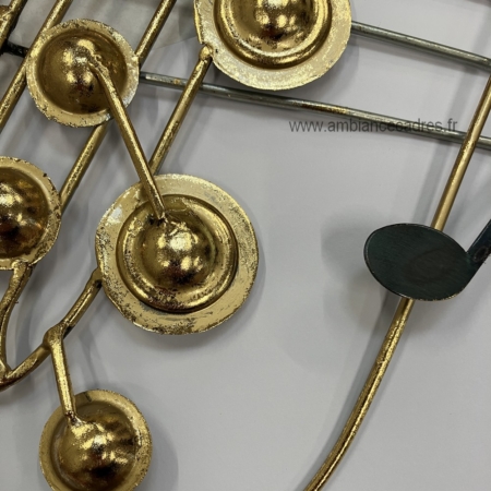 déco saxophone musique métal or