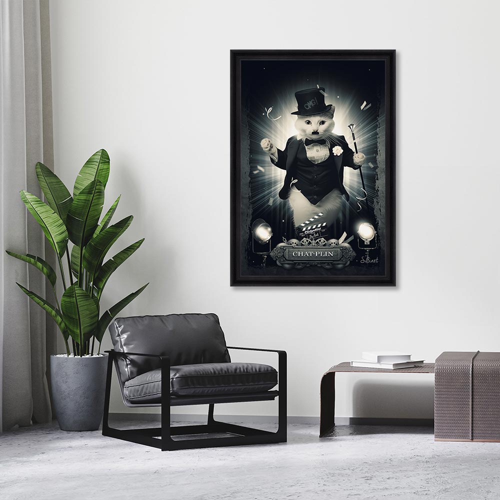 décoration murale intérieur chat-Plin