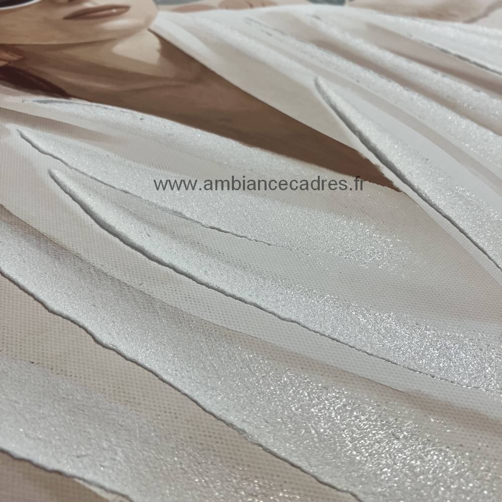 objet décoratif toile femme salle de bain