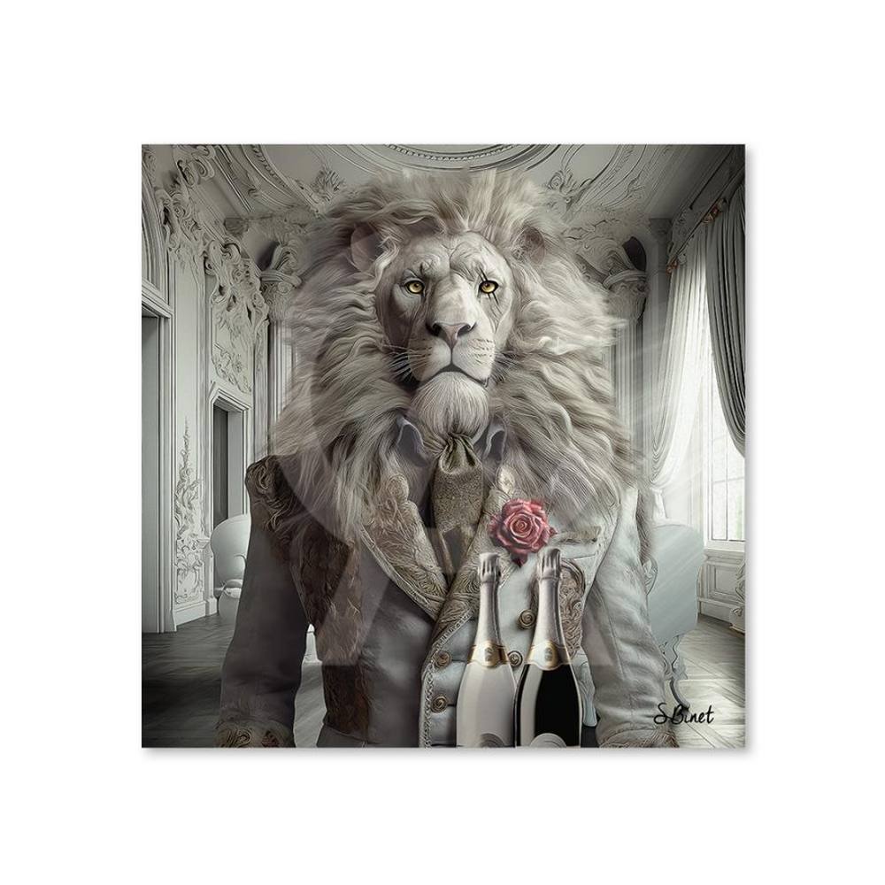 tableau alu binet lion luxury