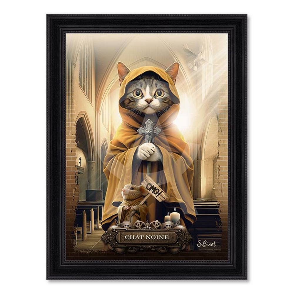Tableau Sylvain Binet Chat Noine