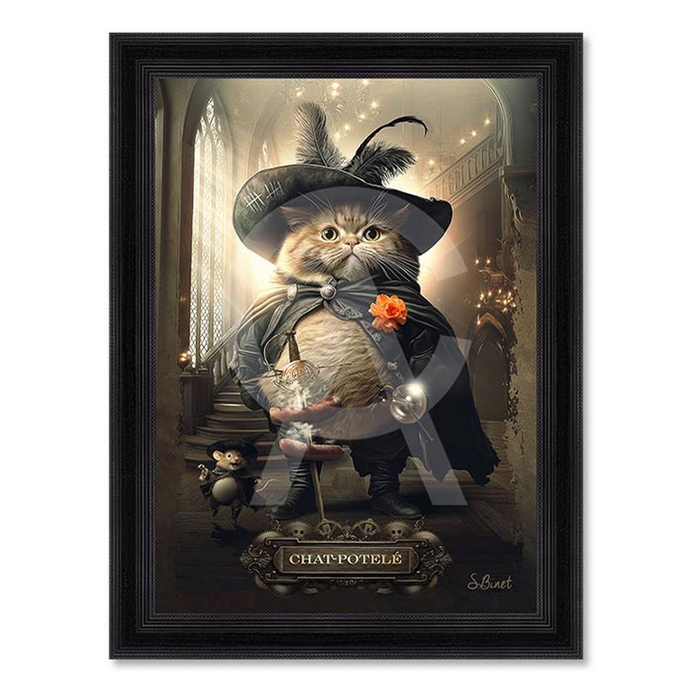 tableau_sylvain_binet_chat_potele_film_shrek_deco_cuisine tableau sylvain binet Chat-Potelé