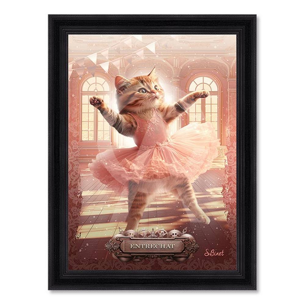 tableau_sylvain_binet_entrechat_dansseuse_salle_de_danse Tableau Sylvain Binet Entrechat