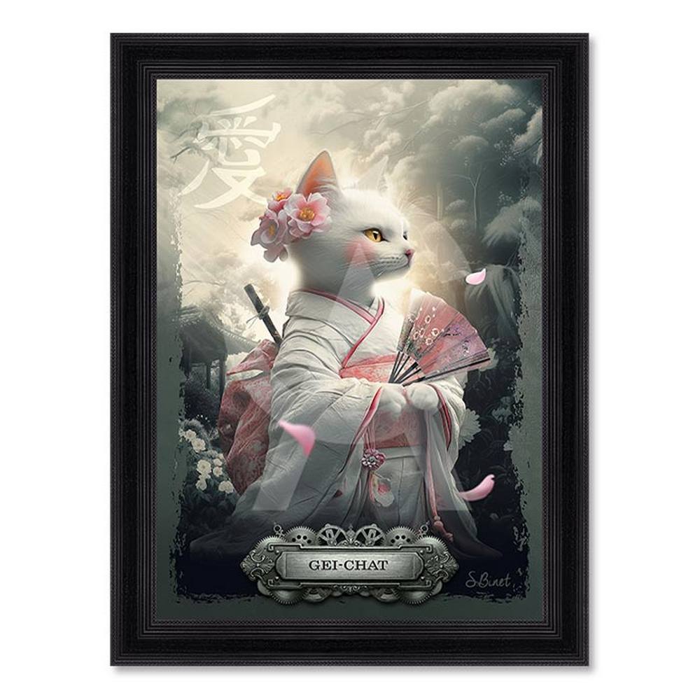 tableau_sylvain_binet_gei_chat_femme_metier_japon tableau sylvain binet Gei-Chat