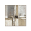 Toile Abstraite Gris Or