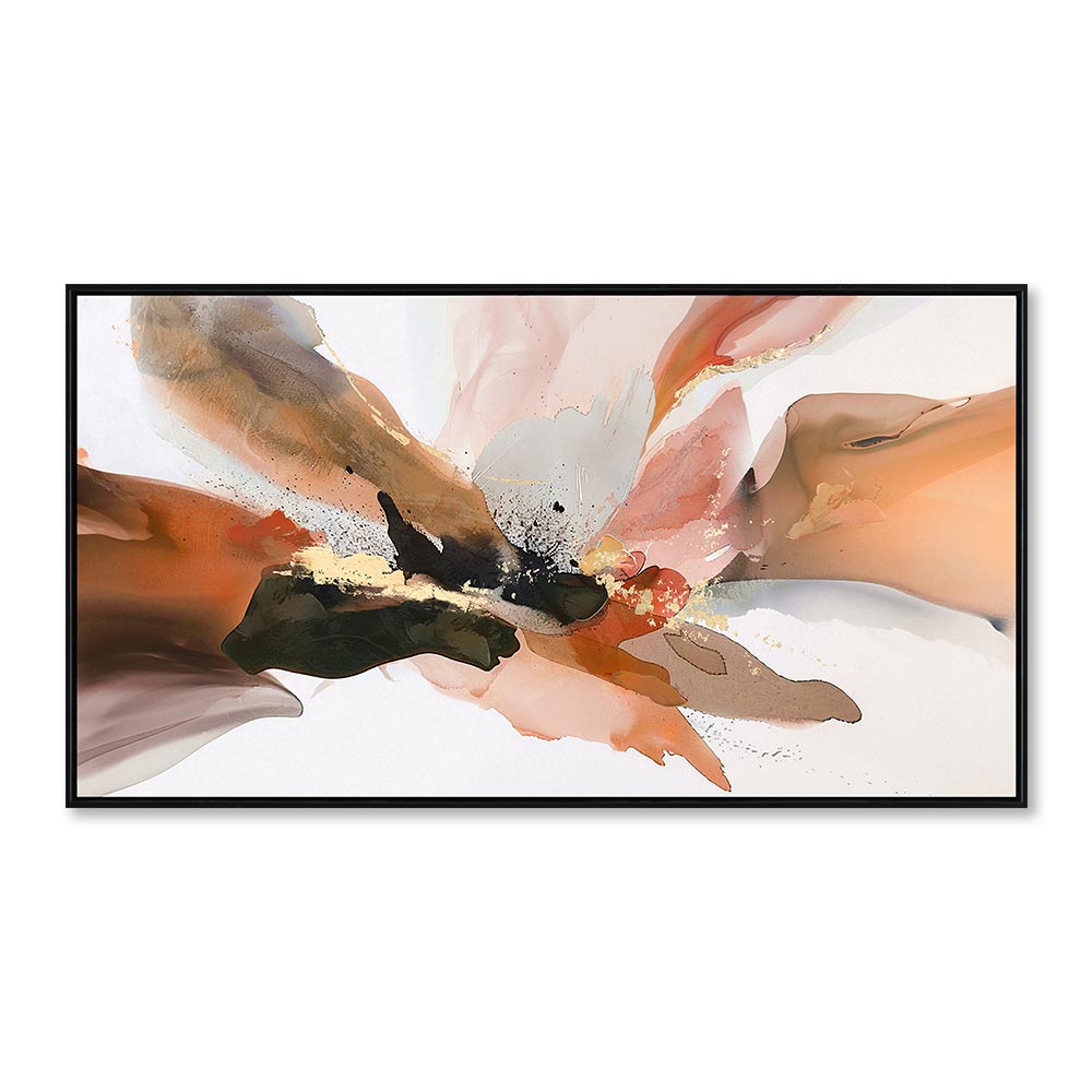 toile_abstraite_ocre_et_dore_decoration_bureau_70x140cm_03.3466 Toile Abstraite Ocre & Doré