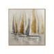 Toile Bateau Doré Gris