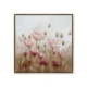 Toile Fleurs Rose Or