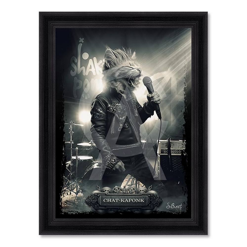 tableau_chat_kaponk_sylvain_binet_deco_karaoke_chant Tableau Chat-Kaponk sylvain binet