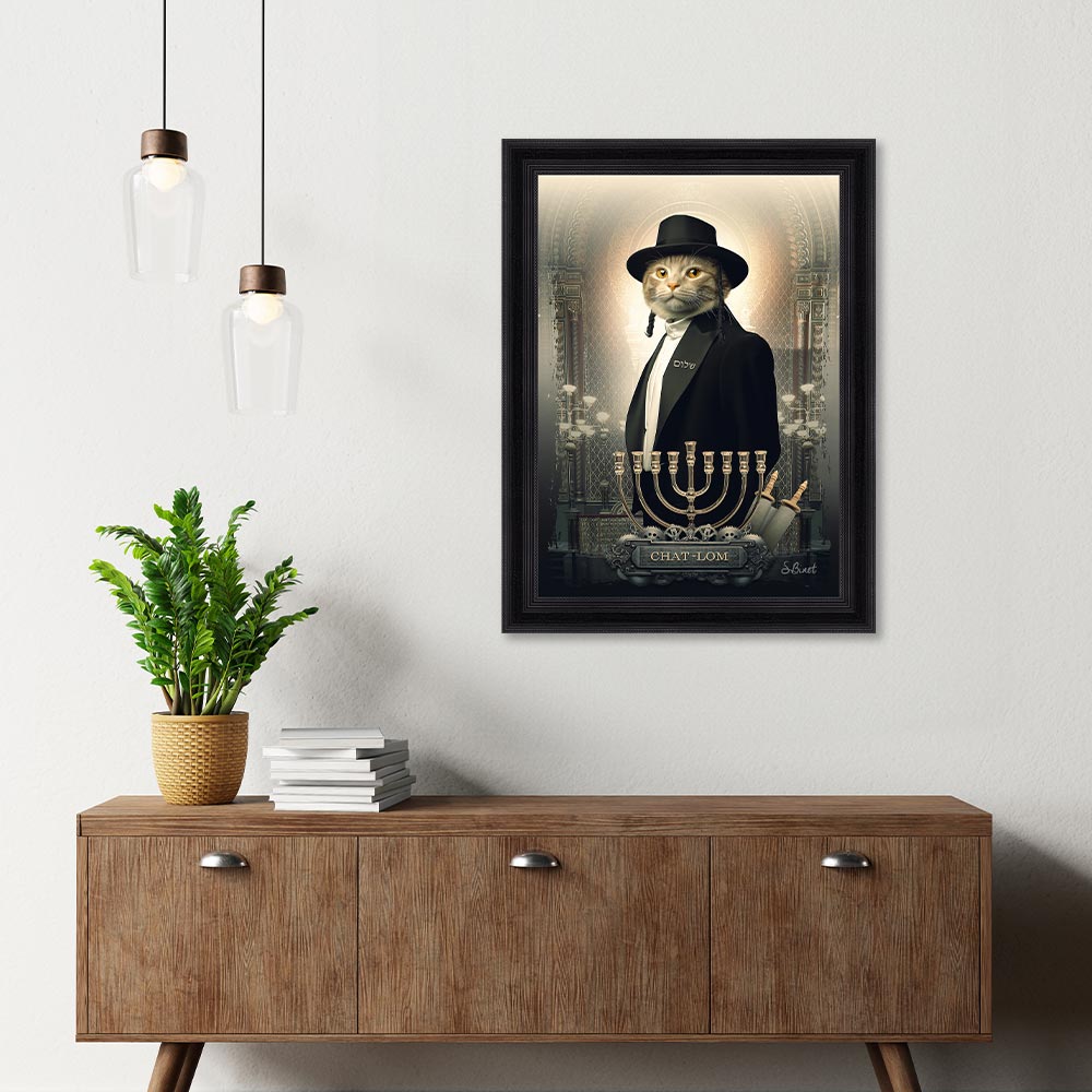 cadre_sylvain_binet_chat_lom_idee_deco_maison cadre sylvain binet Chat-Lom