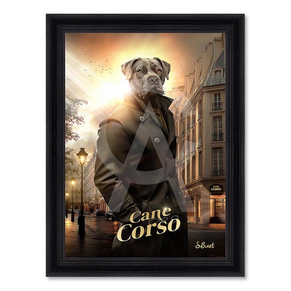 tableau_cane_corso_sylvain_binet_dog_ville_cigare tableau Cane-Corso sylvain binet