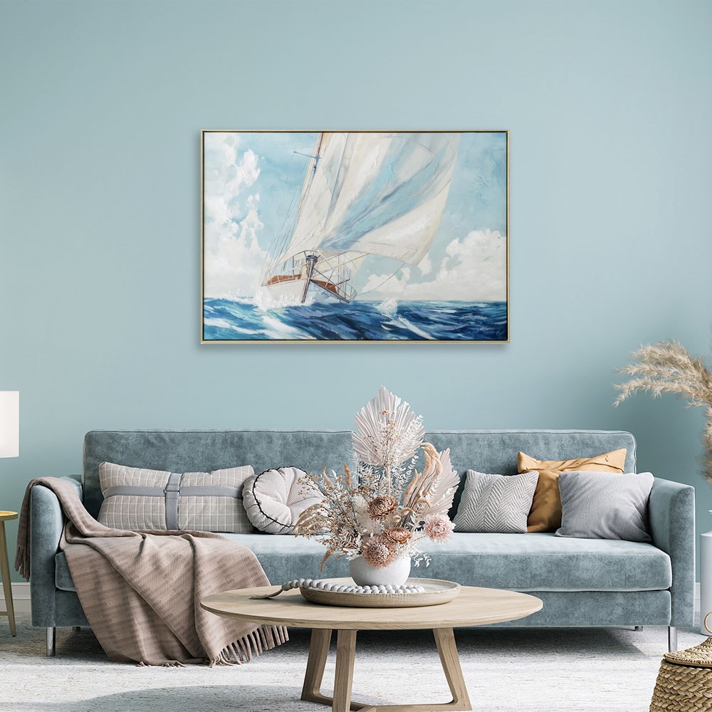 ambiance décoration marine toile voilier