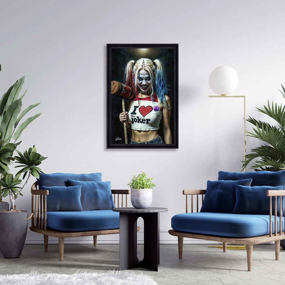 cadre_alexandre_granger_the_quinn_coeur_harley_cheveux_anti_heroine cadre alexandre granger The Quinn