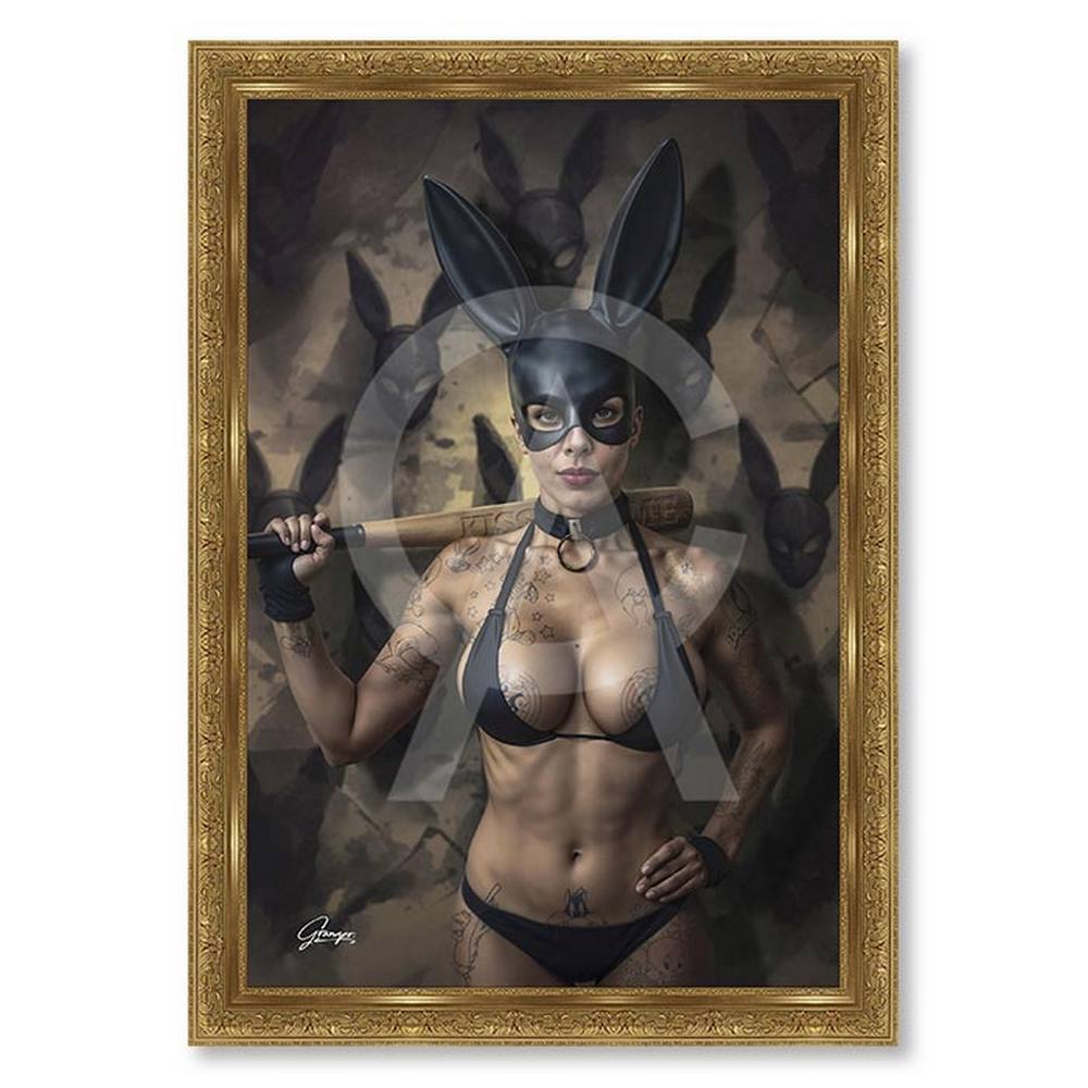 cadre_miss_rabbit_alexandre_granger_fille_maillot_bain_bonnet_lapin cadre miss rabbit alexandre granger