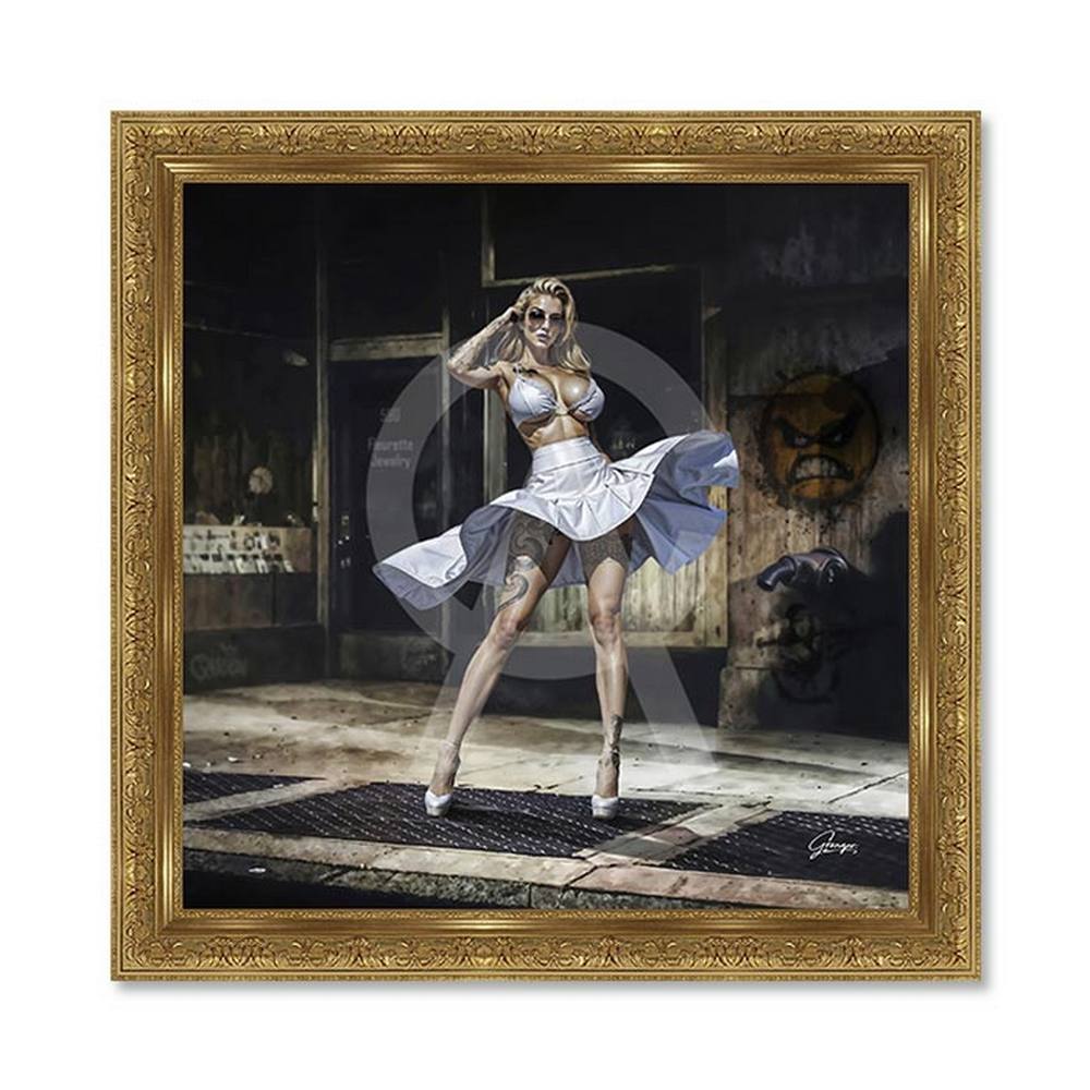 cadre_poupoupidou_alexandre_granger_robe_blanche_rue cadre poupoupidou alexandre granger