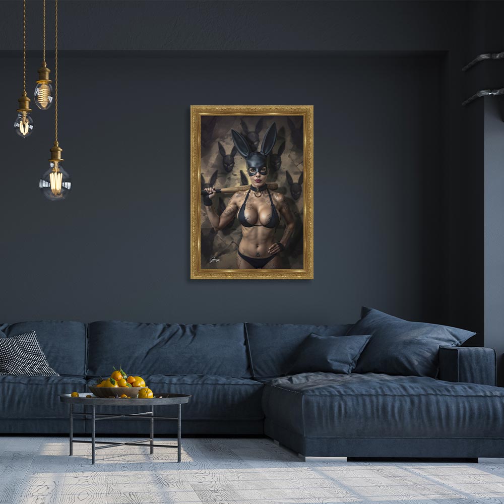 idee_cadeau_granger_miss_rabbit_couloir_entree_maison_decale_originale_or idée cadeau granger Miss Rabbit