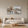 peinture amoureux parapluie