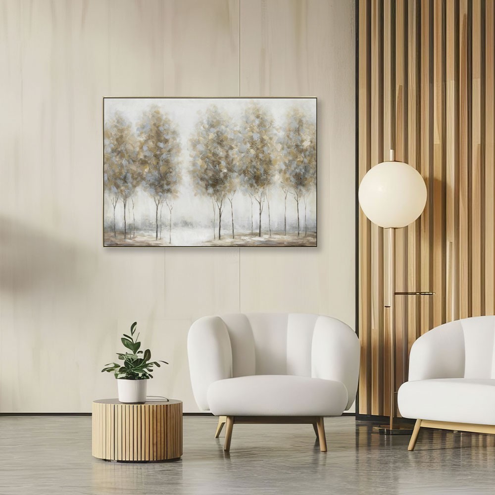 peinture paysage arbre foret