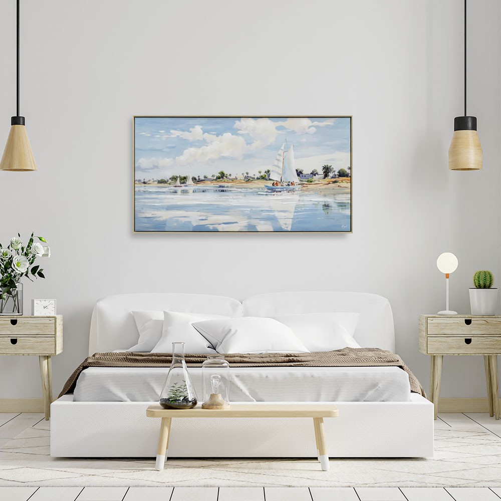 peinture paysage bord de mer