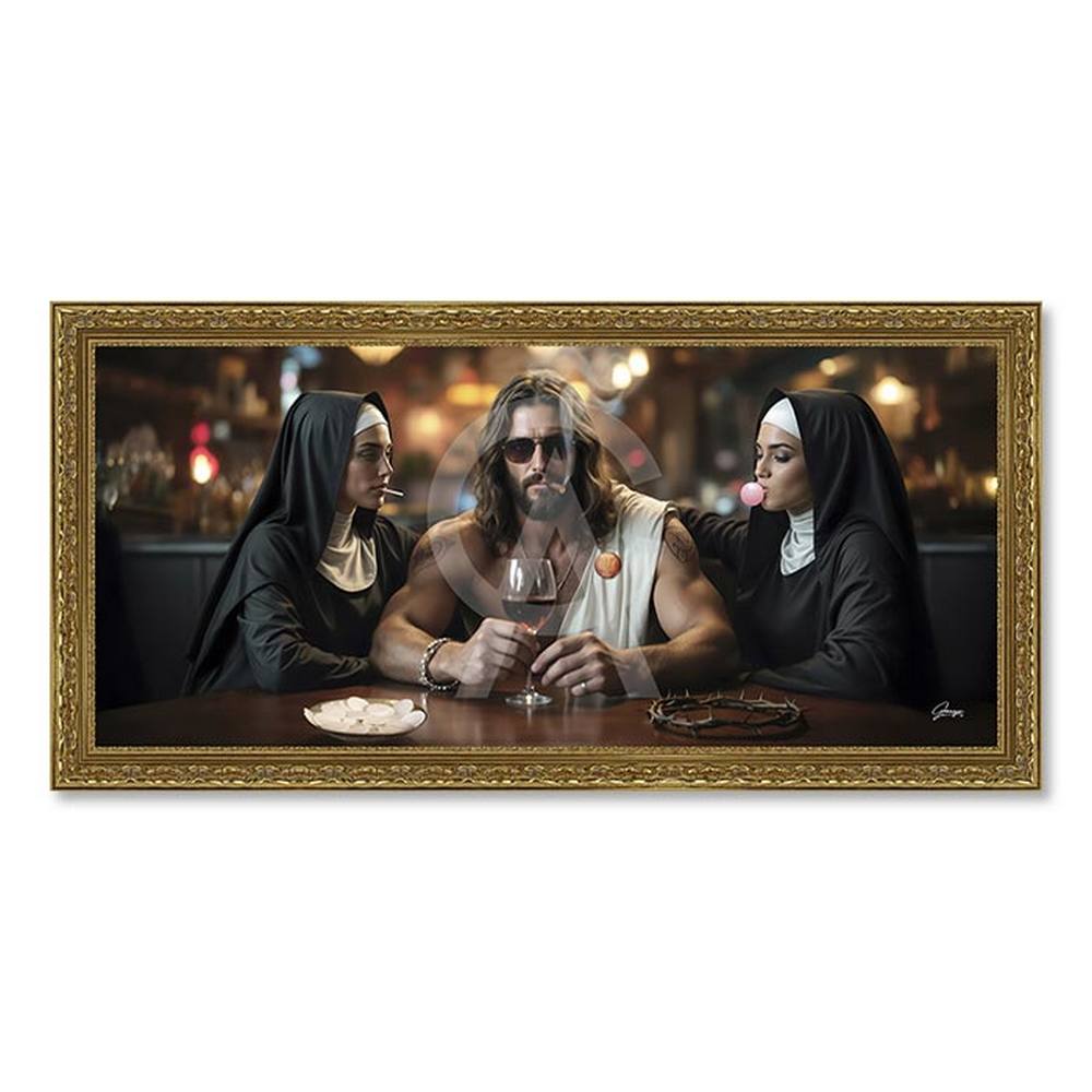 tableau_alexandre_granger_the_golgota_bar_vin_hostie_eglise tableau alexandre granger the golgota bar